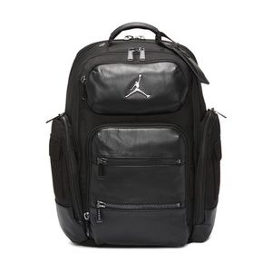 Jordan | Bags | Nike Air Jordan Jumpman Leather Backpack Black Large Laptop  Travel Backpack | Poshmark